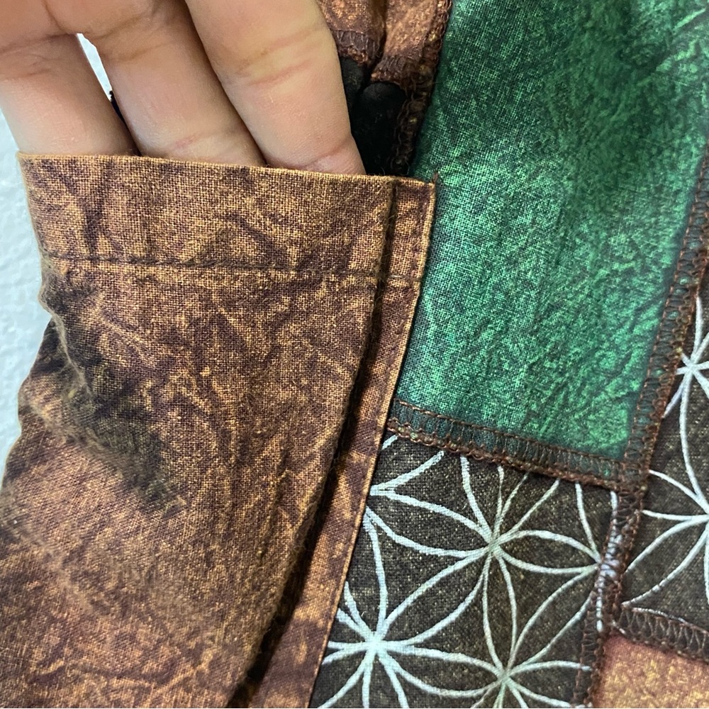 Patchwork Multicolor Boho Dtop Crotch Pants hippi… - image 5